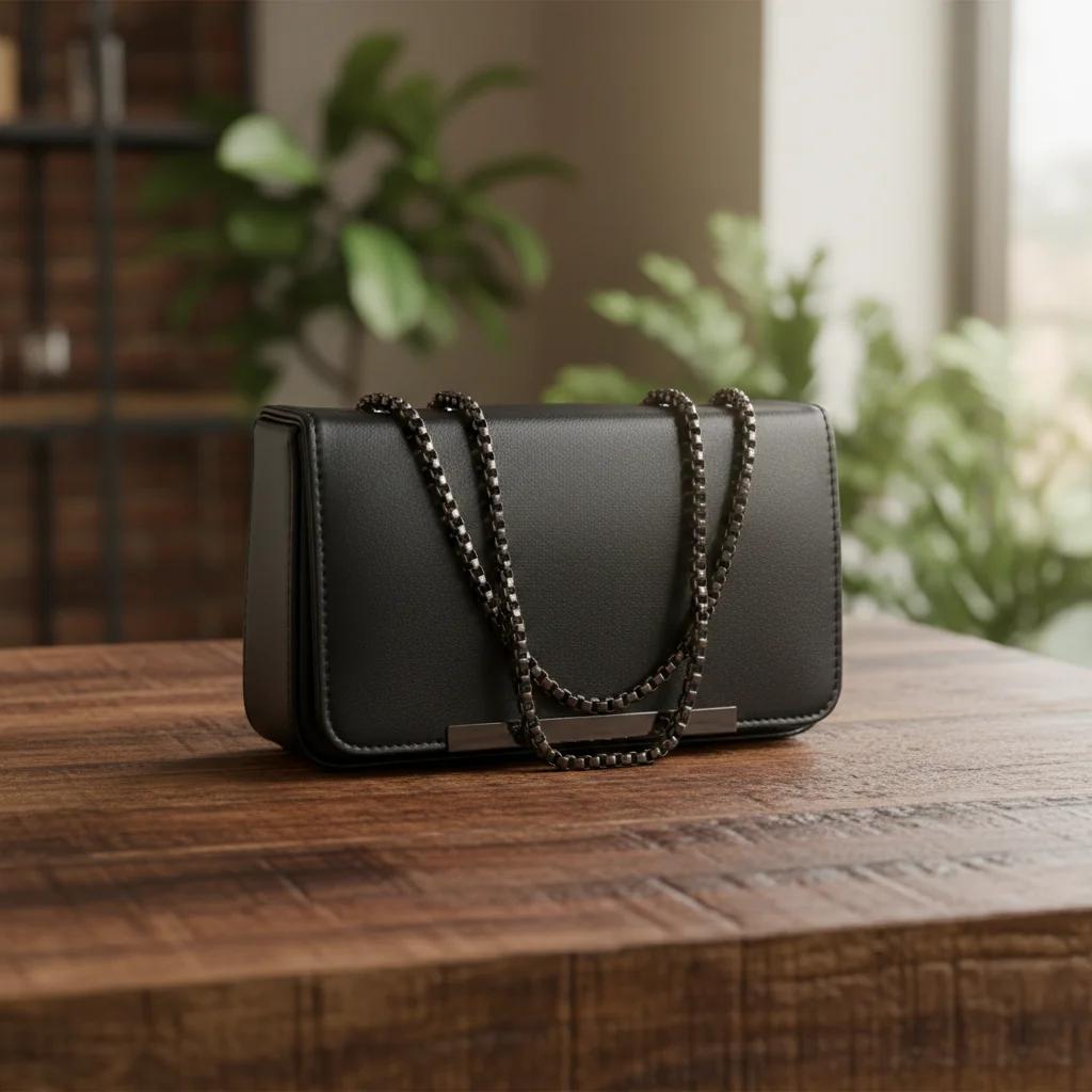 Value Gifts Women’s Fashion Black Cow Crossbody Sling Bag