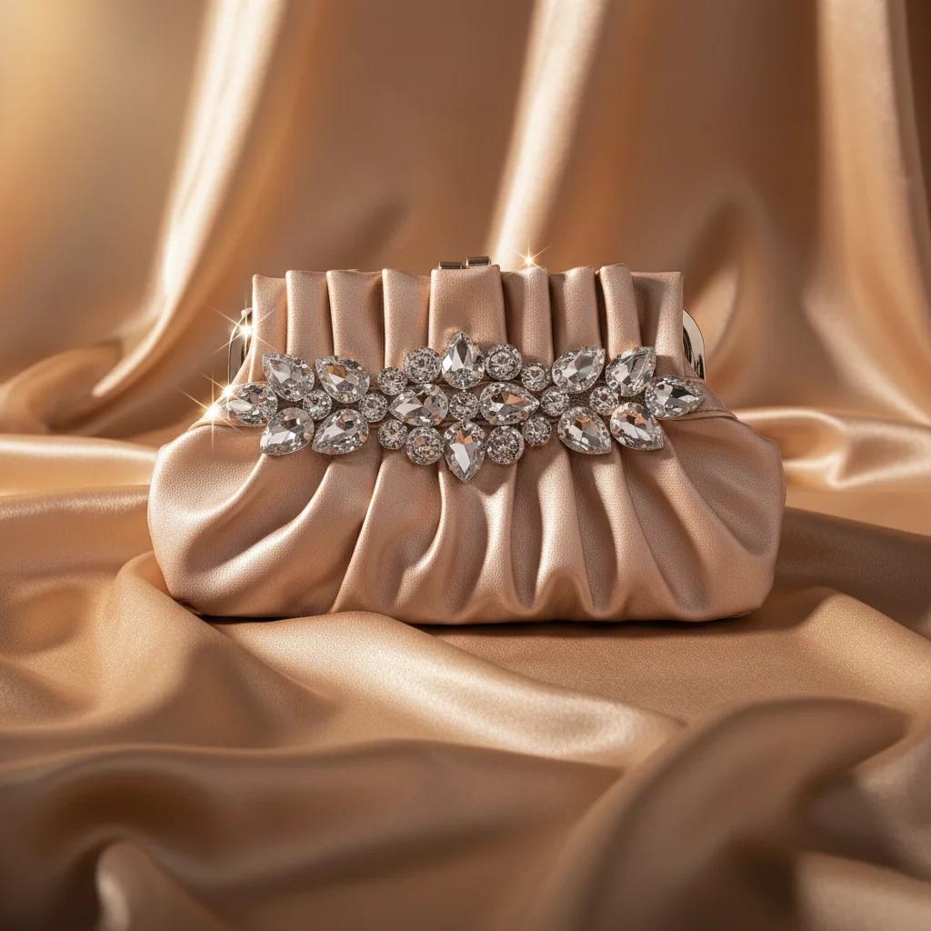 Value Gifts Women’s Gorgeous Lady Queen Rose Gold Wedding Bag