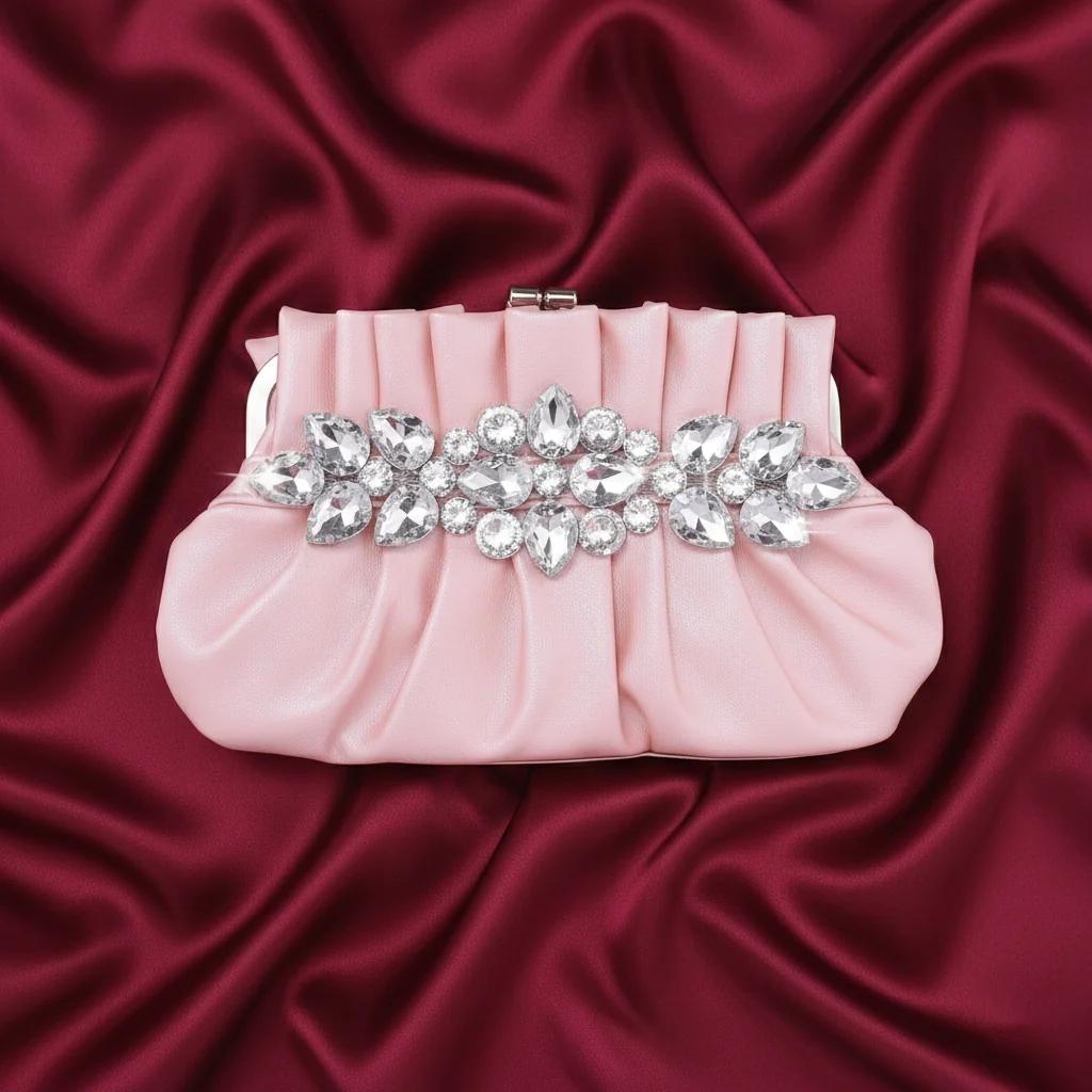 VPH Gift Store Elegant Blossom Lady Queen Floral Wedding Clutch