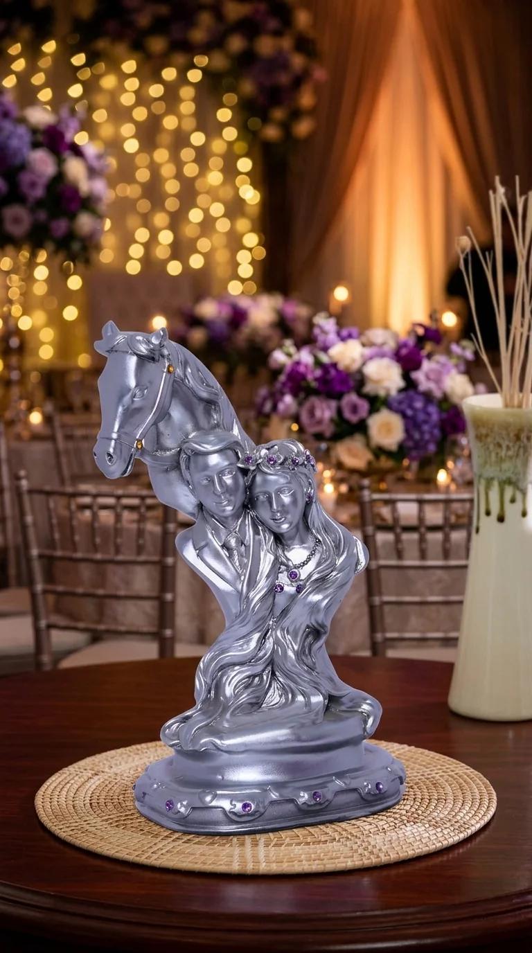 Value Gifts Elegant Vintage Love Couple Figurine for Home Office Decoration