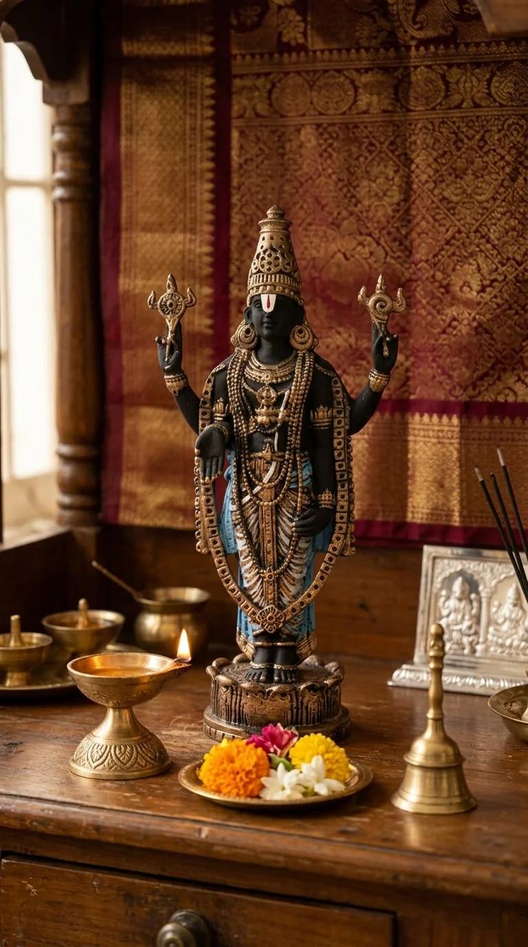 Value Gifts Premium Lord Venkateswara Swamy Idol for Gifting and Decorative Use