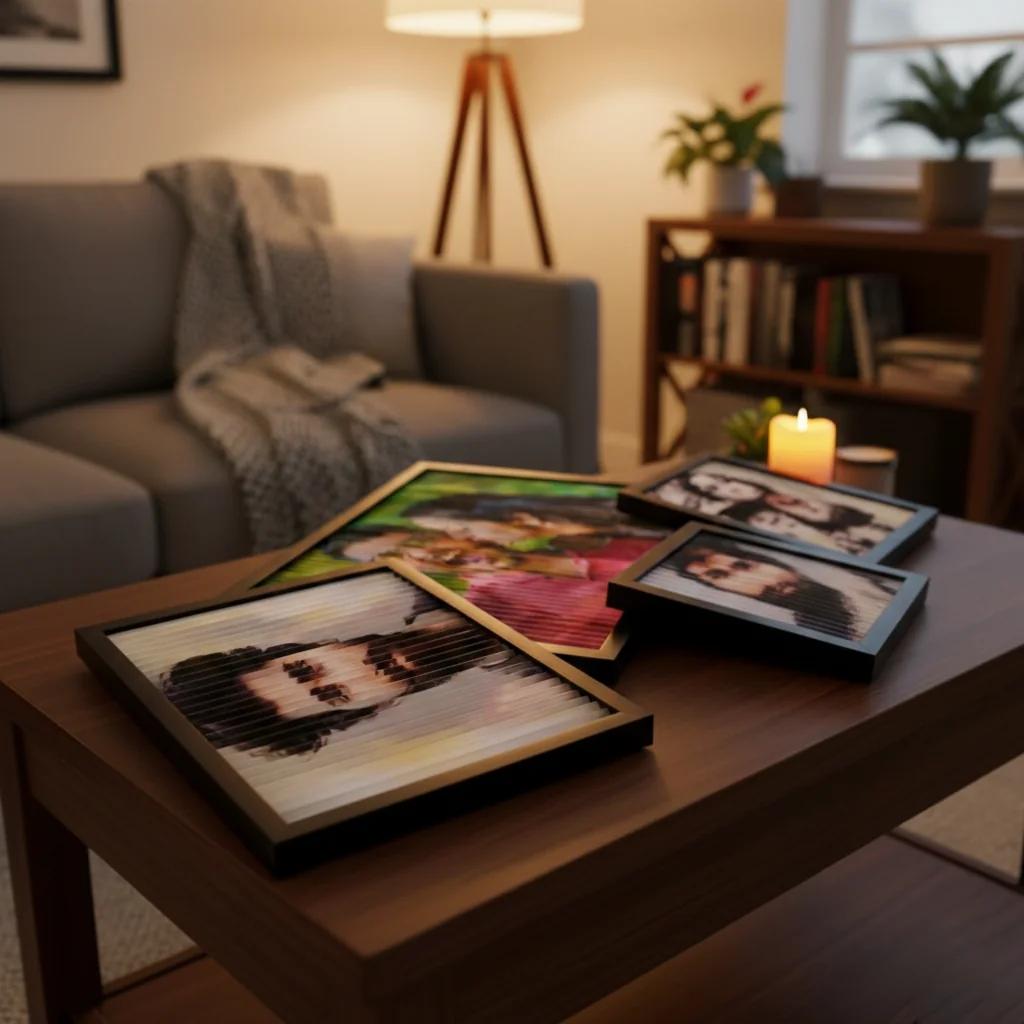 MH Decors A2 Black Dual View Photo Frame Changing Display Extra Large Size