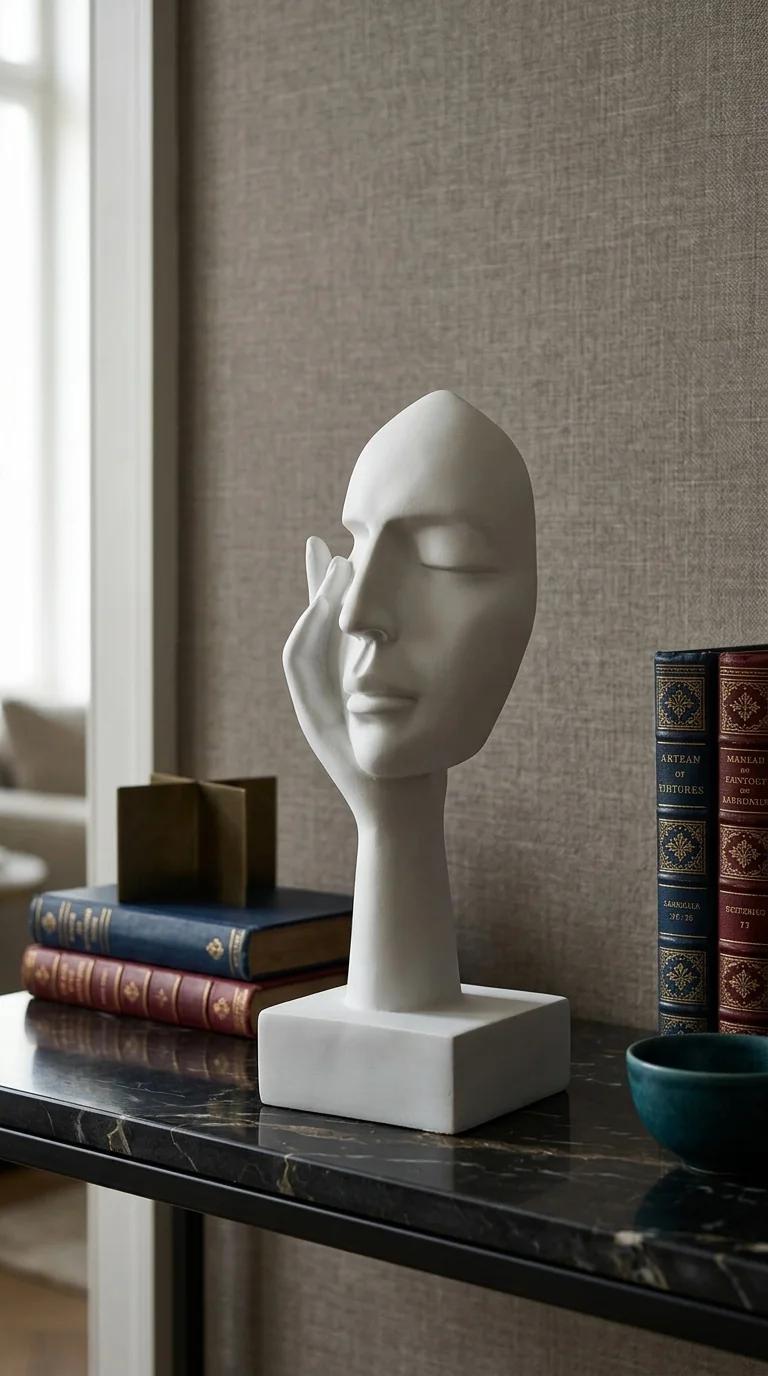 MH Decors Elegant Lady Face Showpiece for Living Room and Office Decoration