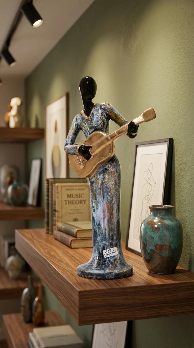 Value Gifts Ethnic Tribal Ladies Playing Musical Instruments Decorative Showpiece for Home
