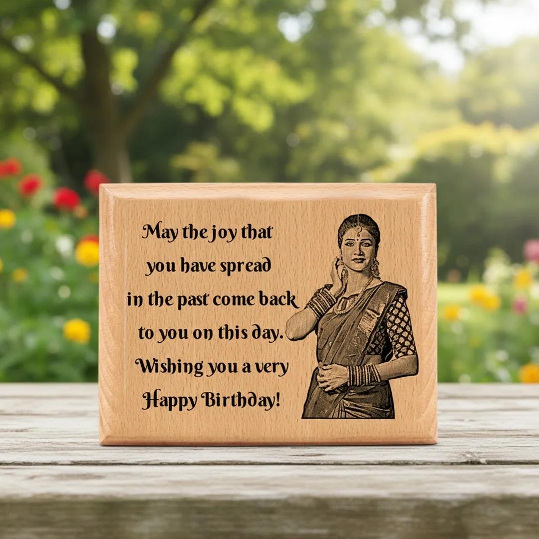 MH Decors Wooden Plate (5*4) Elegant Craftsmanship and Timeless Design