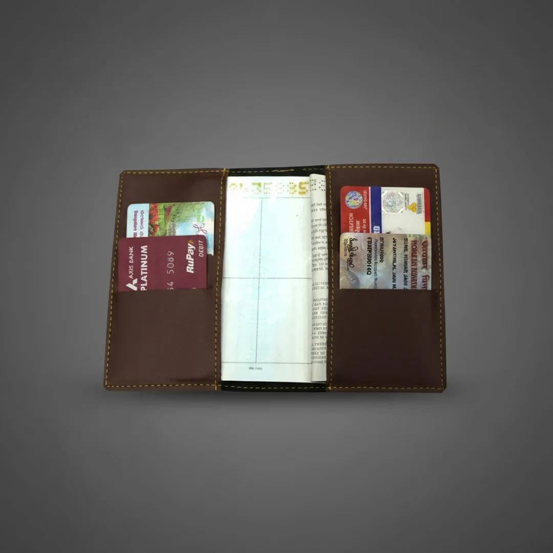 MH Decors Brown Passport Covers Sleek and Secure Travel Essential