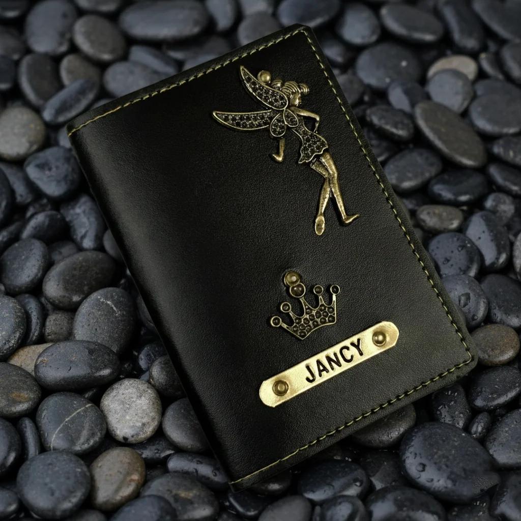 Personalized Leather Passport Cover – Custom Text Engraving