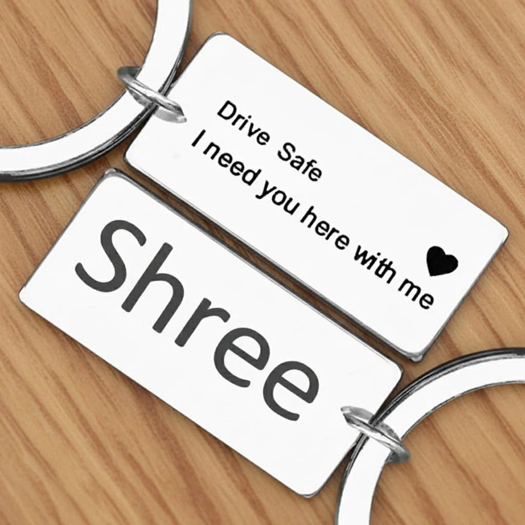 Zpics Drive Safe Metal Keychain