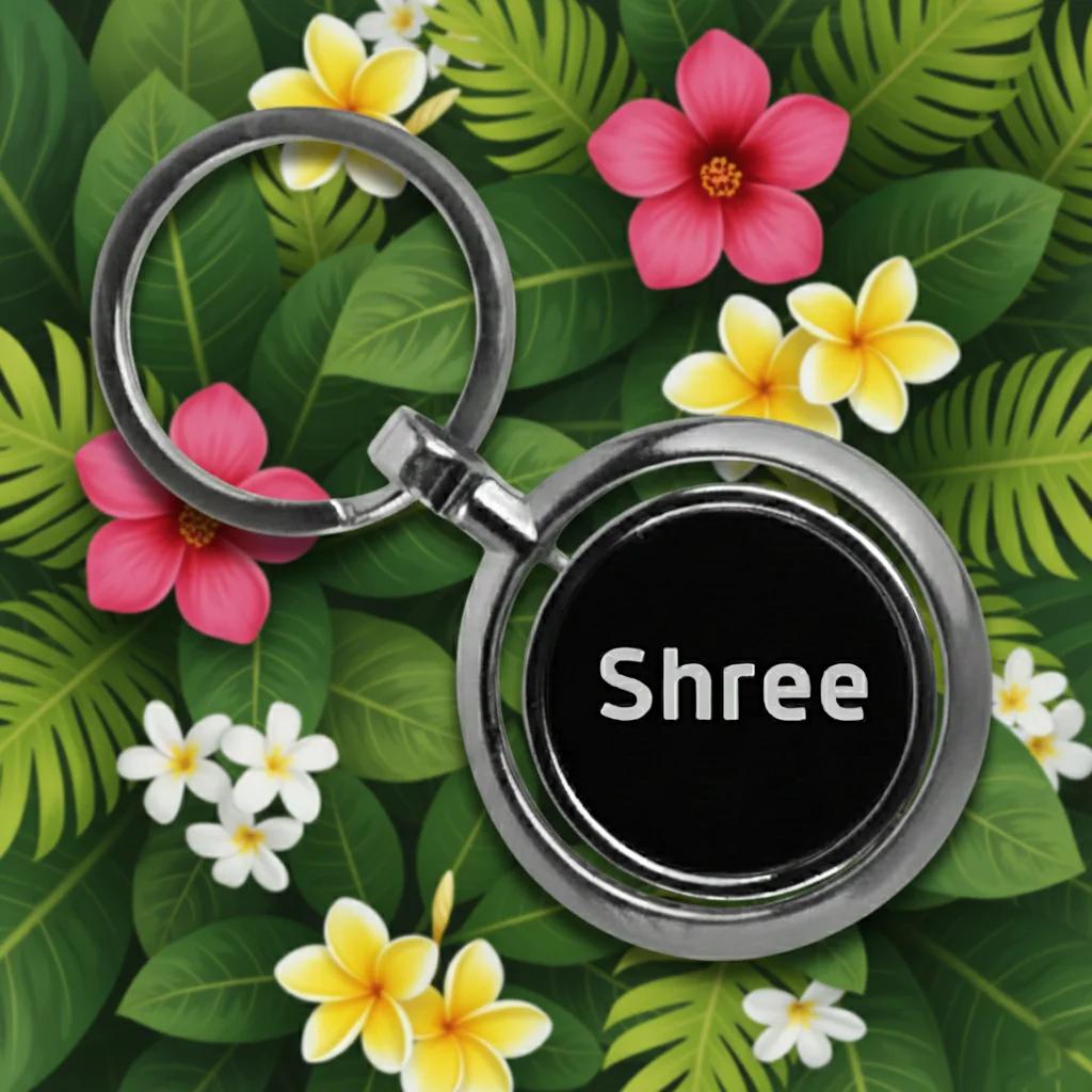 MH Decors Rotating Metal Keychain – Personalized Double-Sided Name Engraving