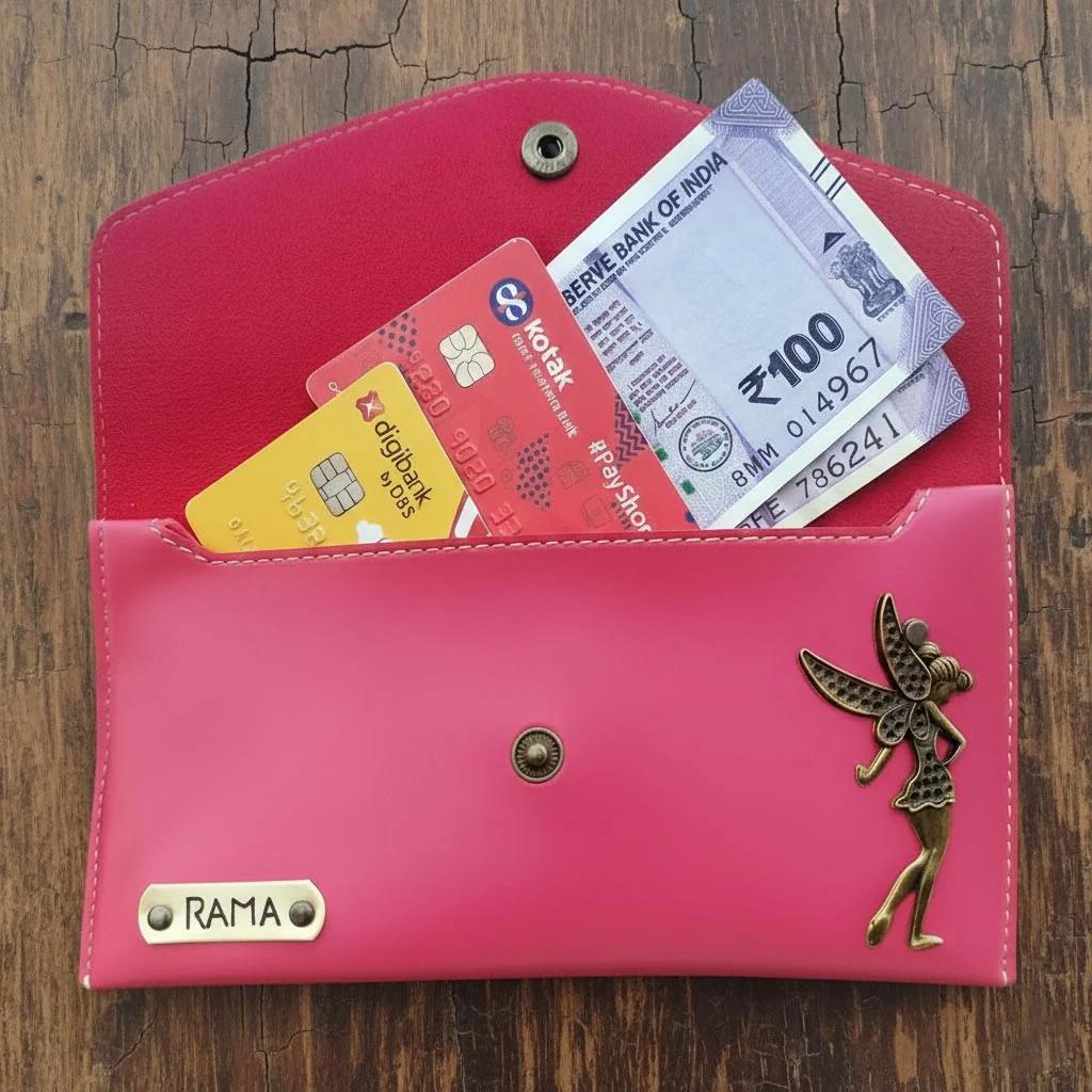 Zpics Custom Girls Wallet Clutch - Pink