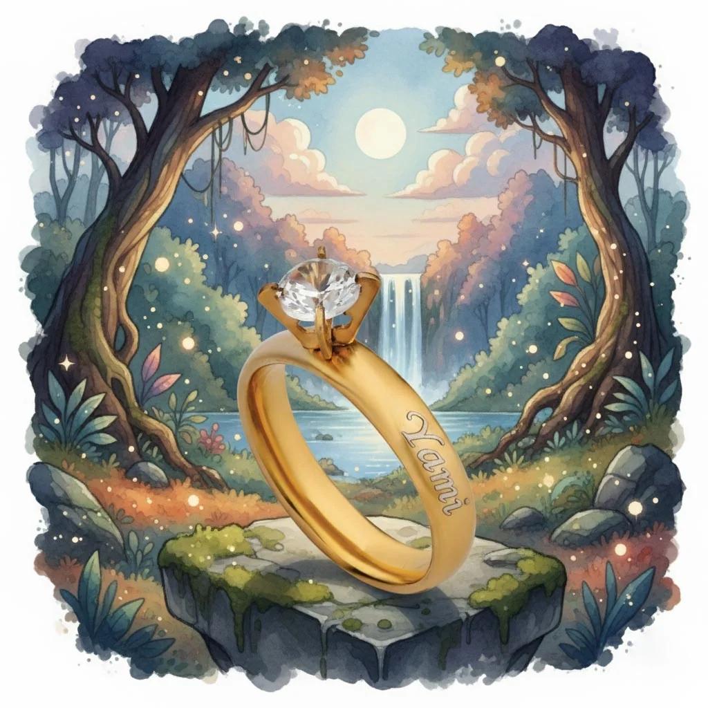 Zpics Custom Name Ring for women