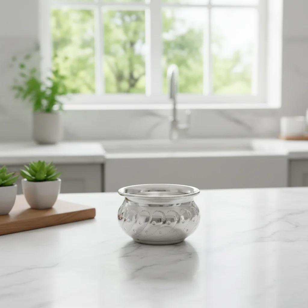 German Silver Pooja Thali Set Set of 10 Luxury Puja Thalis for Sacred Rituals