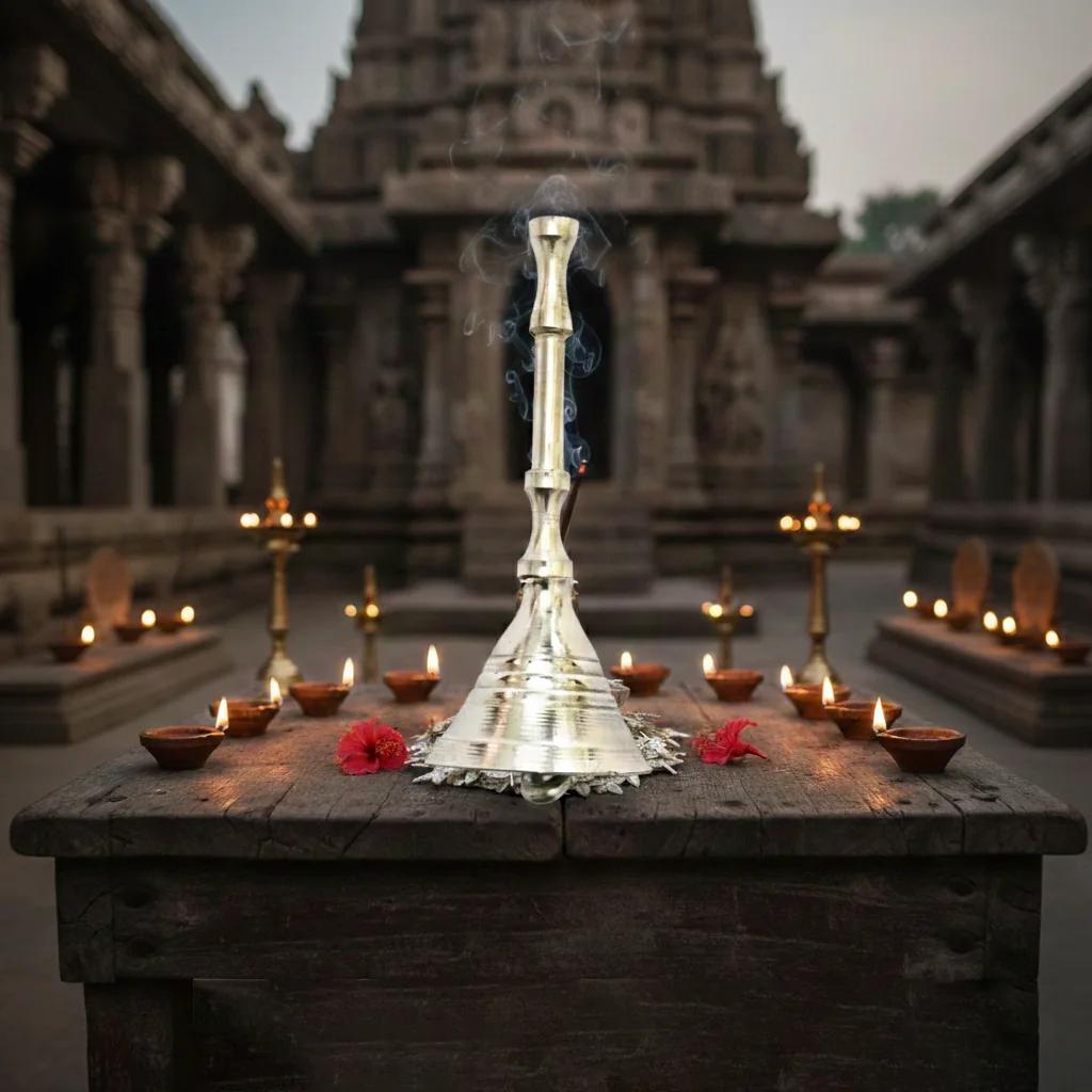 German Silver Pooja Thali & Cups Set Premium Kit for Sacred Pooja Rituals