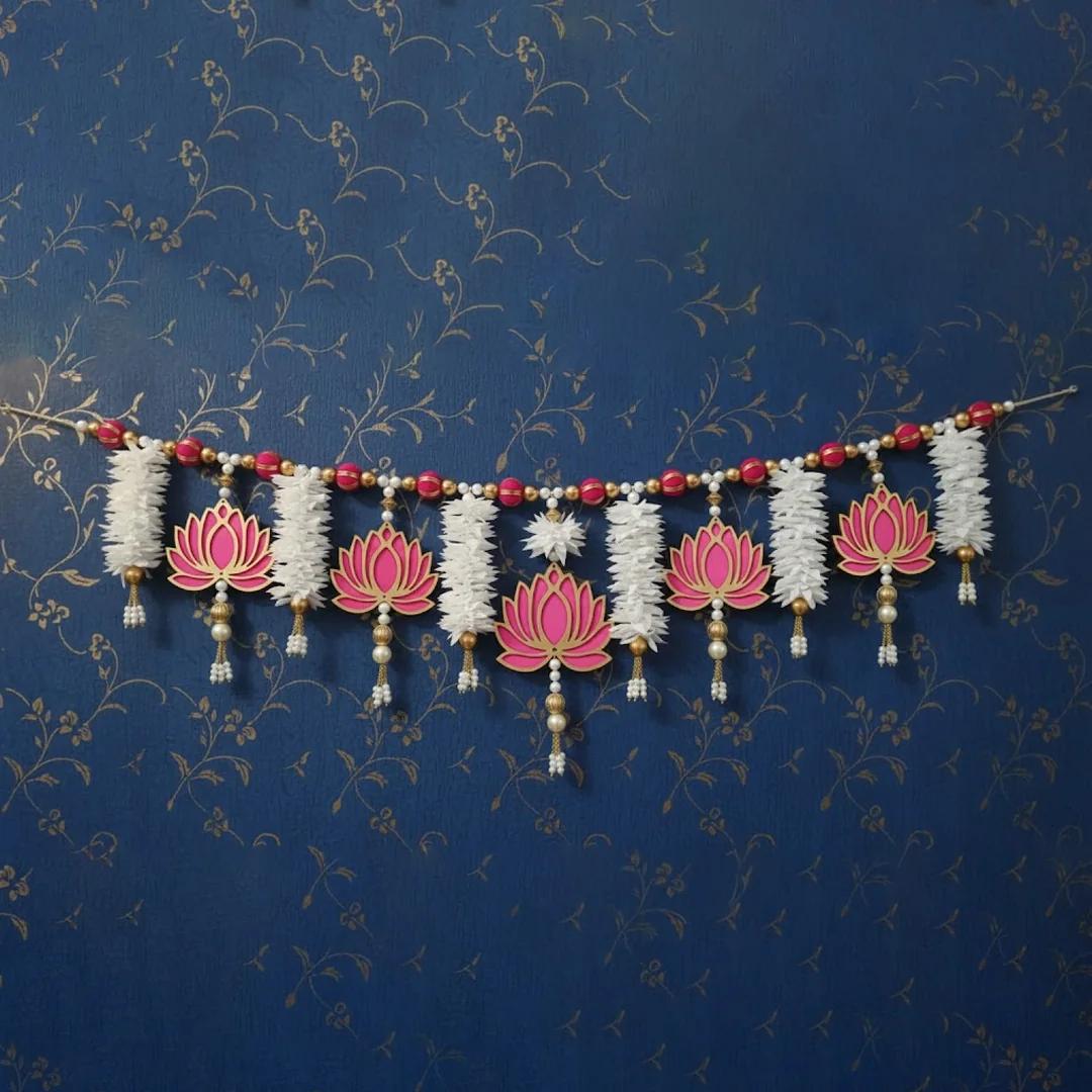 Sri Yagnaa Decorative Lotus Toran Set for Pooja & Festivals