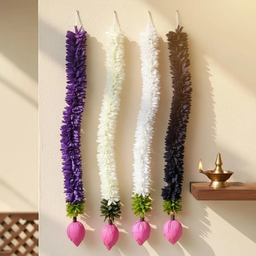 Sri Yagnaa Artificial Flower Garland Set for Home Décor