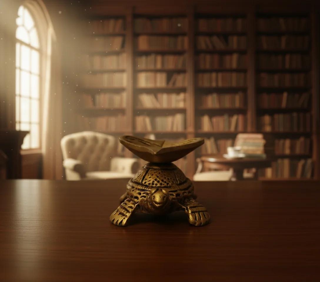 Sri Yagnaa Traditional Brass Tortoise Diya for Pooja & Temple Decor