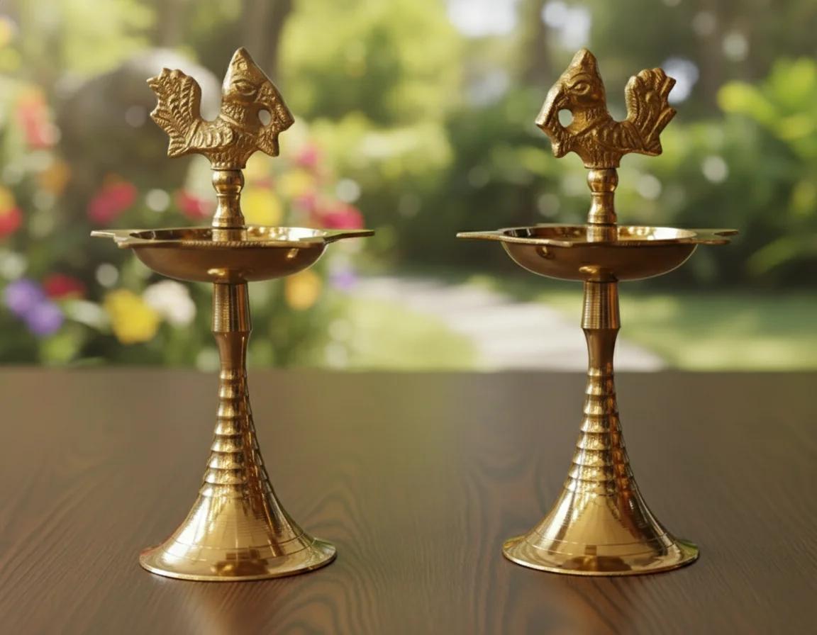 Sri Yagnaa Traditional 6 Inch Deepam Kundulu for Pooja & Religious Rituals