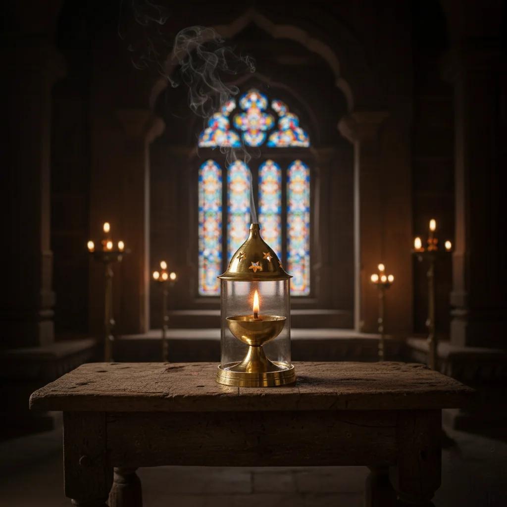 Sri Yagnaa Premium Glass Diya Size 2 for Home Temple & Ritual Lighting