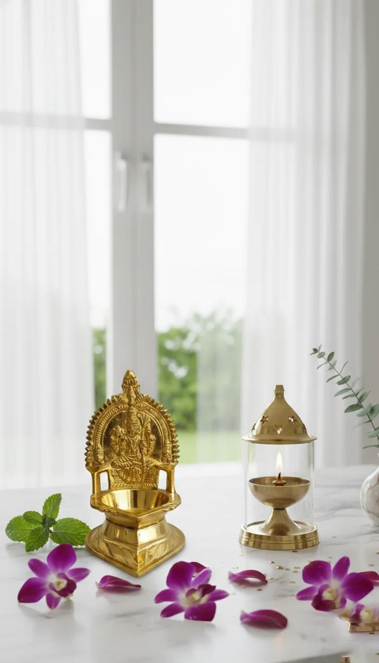 Sri Yagnaa Elegant Kamashi Diya Size 00 for Temple & Festival Lighting