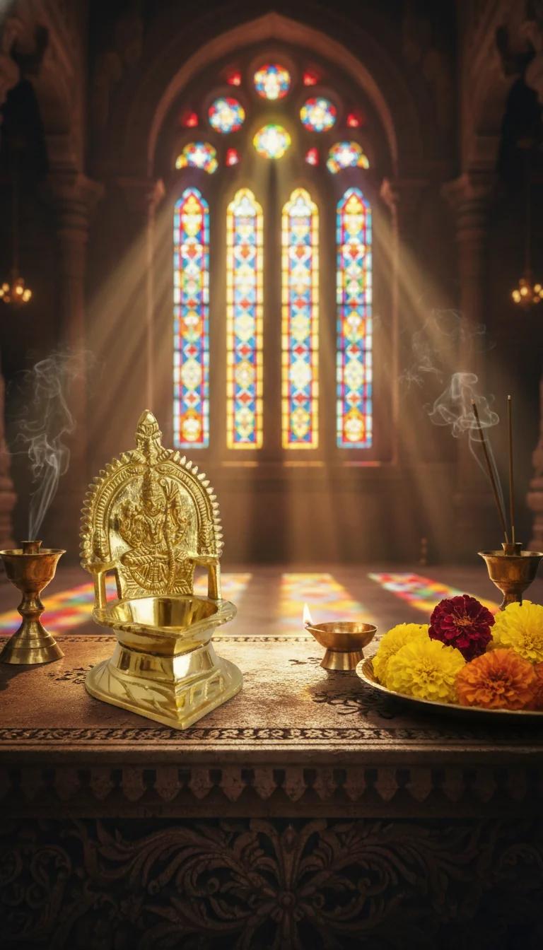 Sri Yagnaa Elegant Kamashi Diya Size 4 for Temple Pooja & Festival Lighting