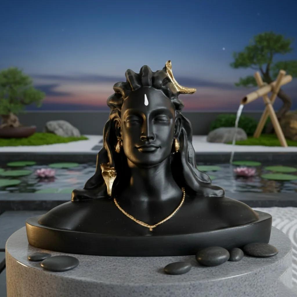 Sri Yagnaa Premium Adiyogi Small Statue for Spiritual & Home Meditation