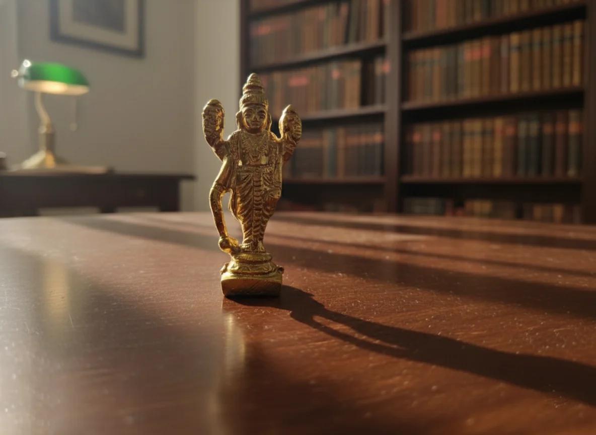 Sri Yagnaa Elegant Brass Satyanarayana Swamy 3 Inches Idol for Pooja Offerings