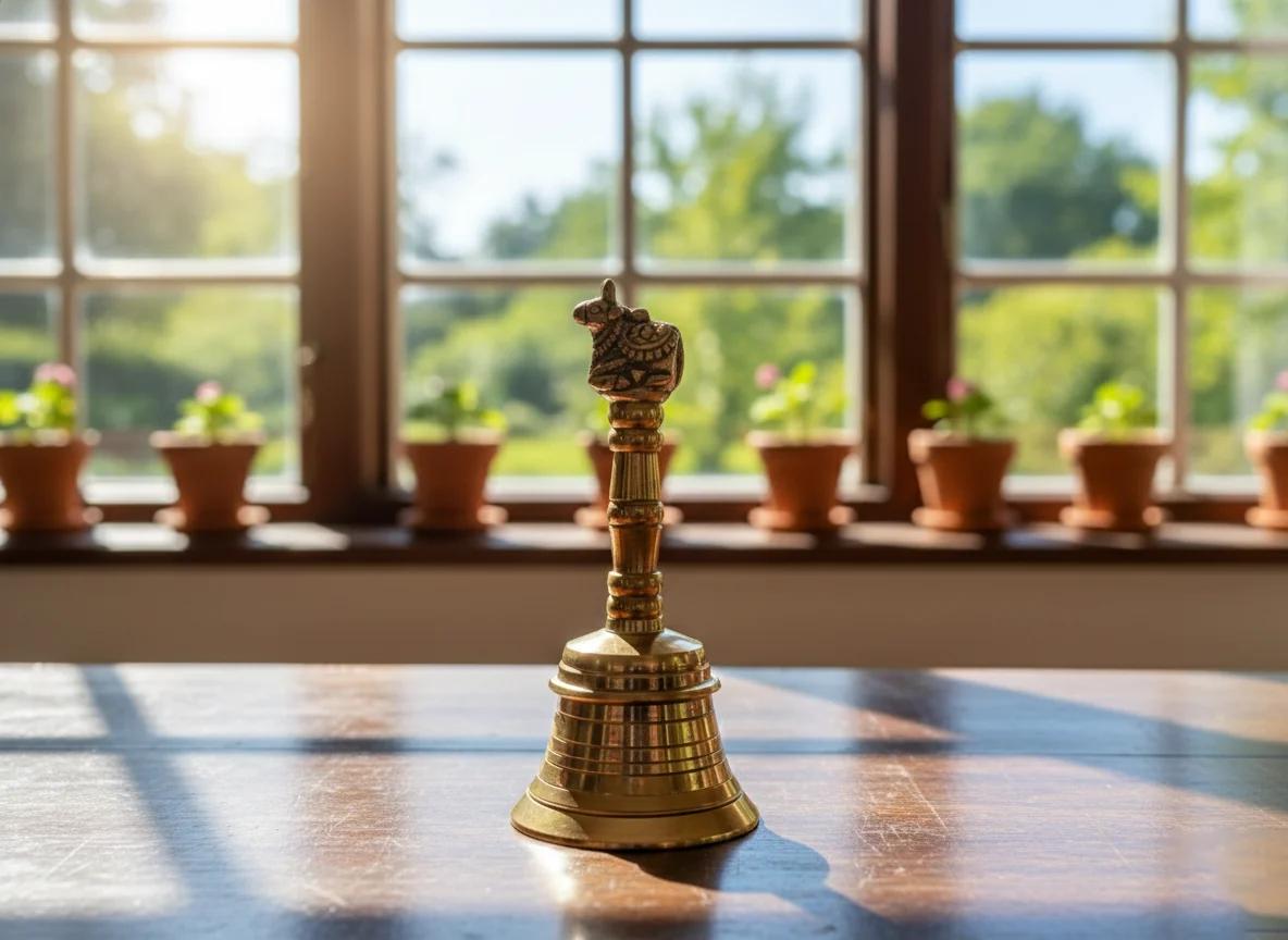 Sri Yagnaa Elegant Brass Bell Chidambaram for Pooja & Religious Ceremonies