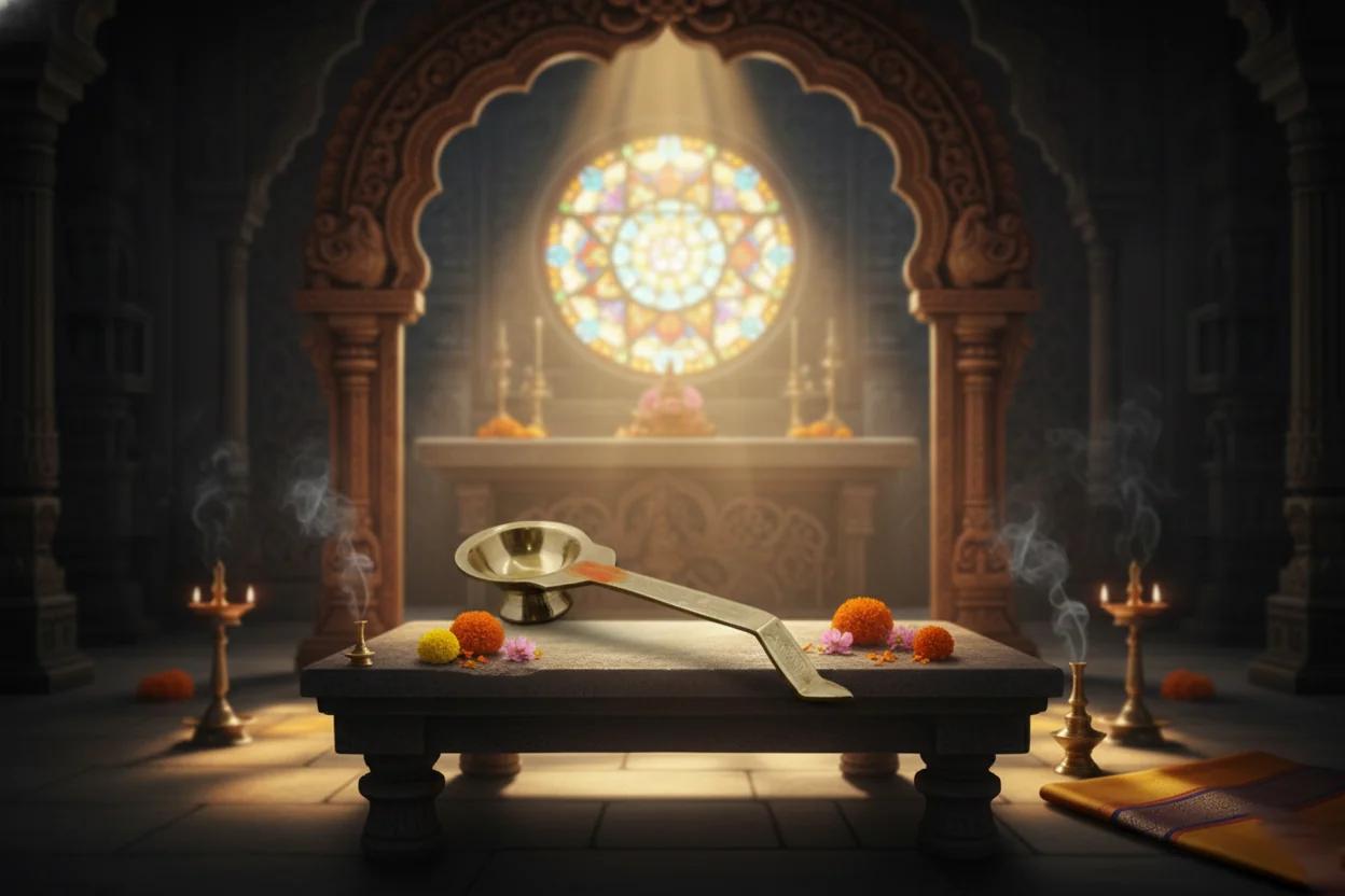 VPH Gift Store Elegant Ekharathi for Pooja Offerings & Spiritual Lighting