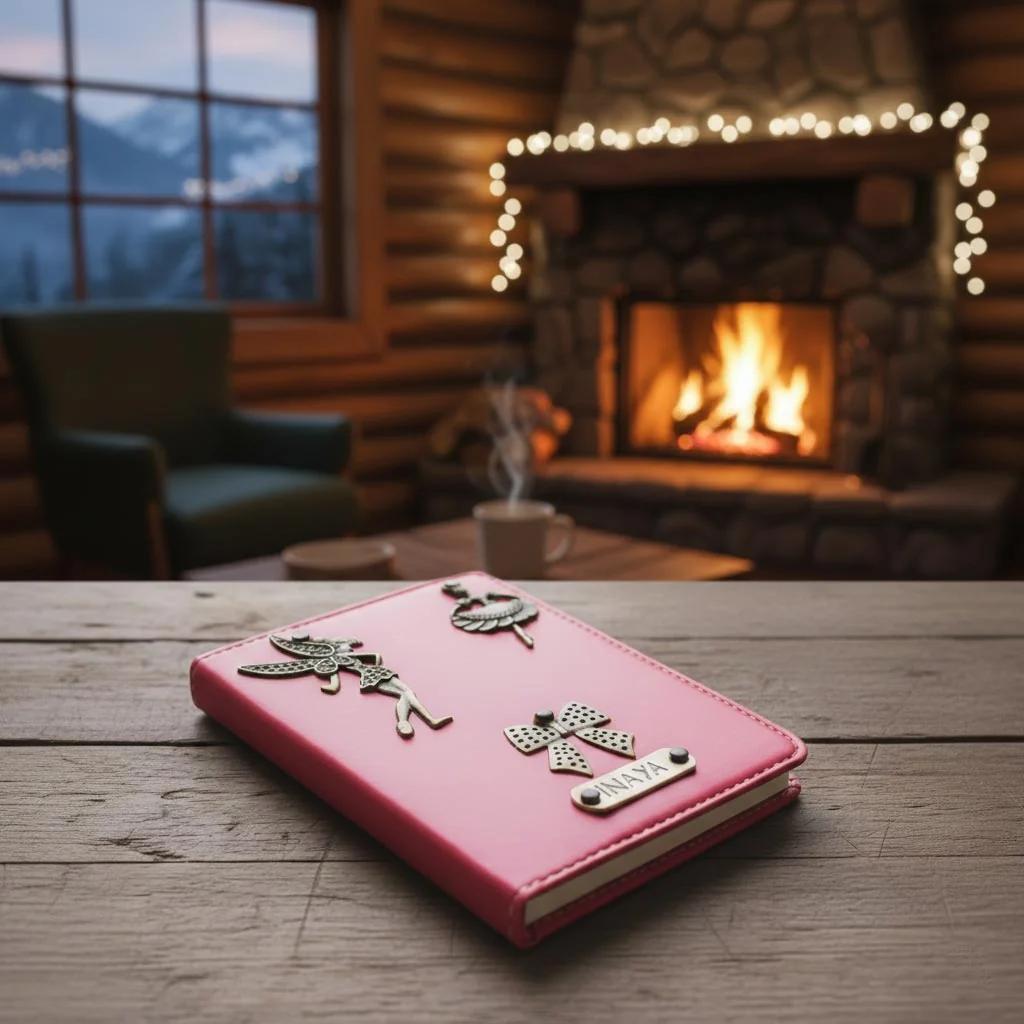 Pink Travel Passport Cover Personalized with One Custom Charm