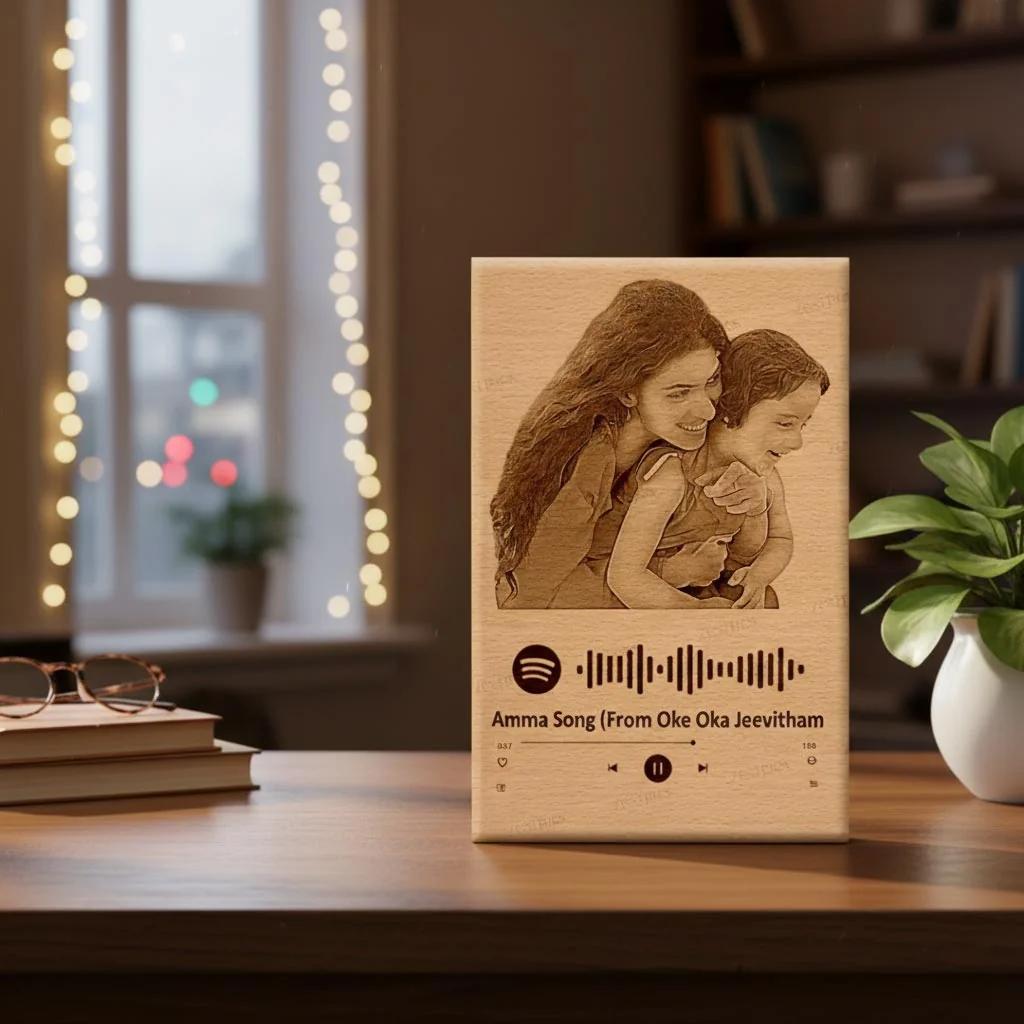 Custom Music Plaque with Spotify Song Personalized Gift