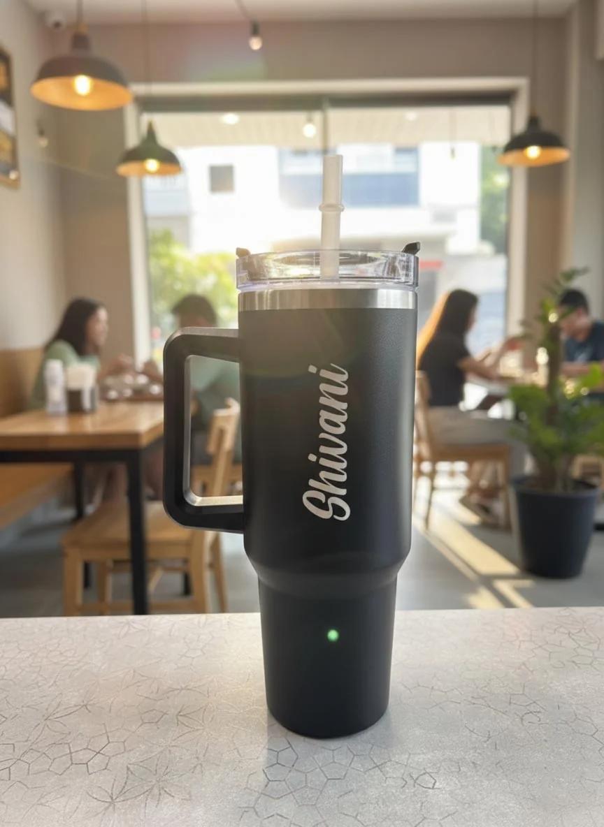 Custom Stanley Travel Mug 900ml 1200ml with Steel Straw Personalized Gift