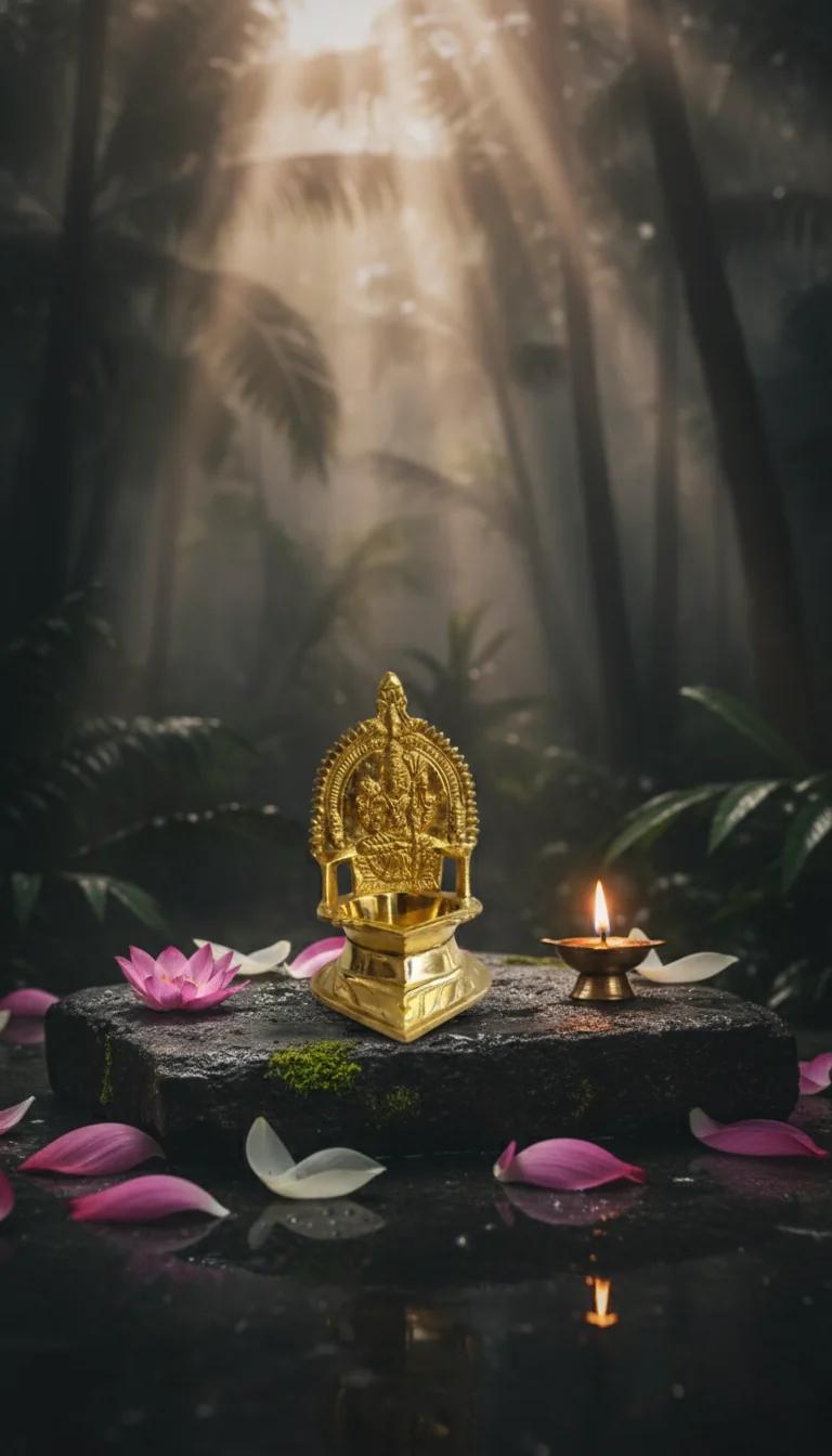 VPH Gift Store Elegant Kamashi Diya Size 1 for Pooja Offerings & Temple Lighting