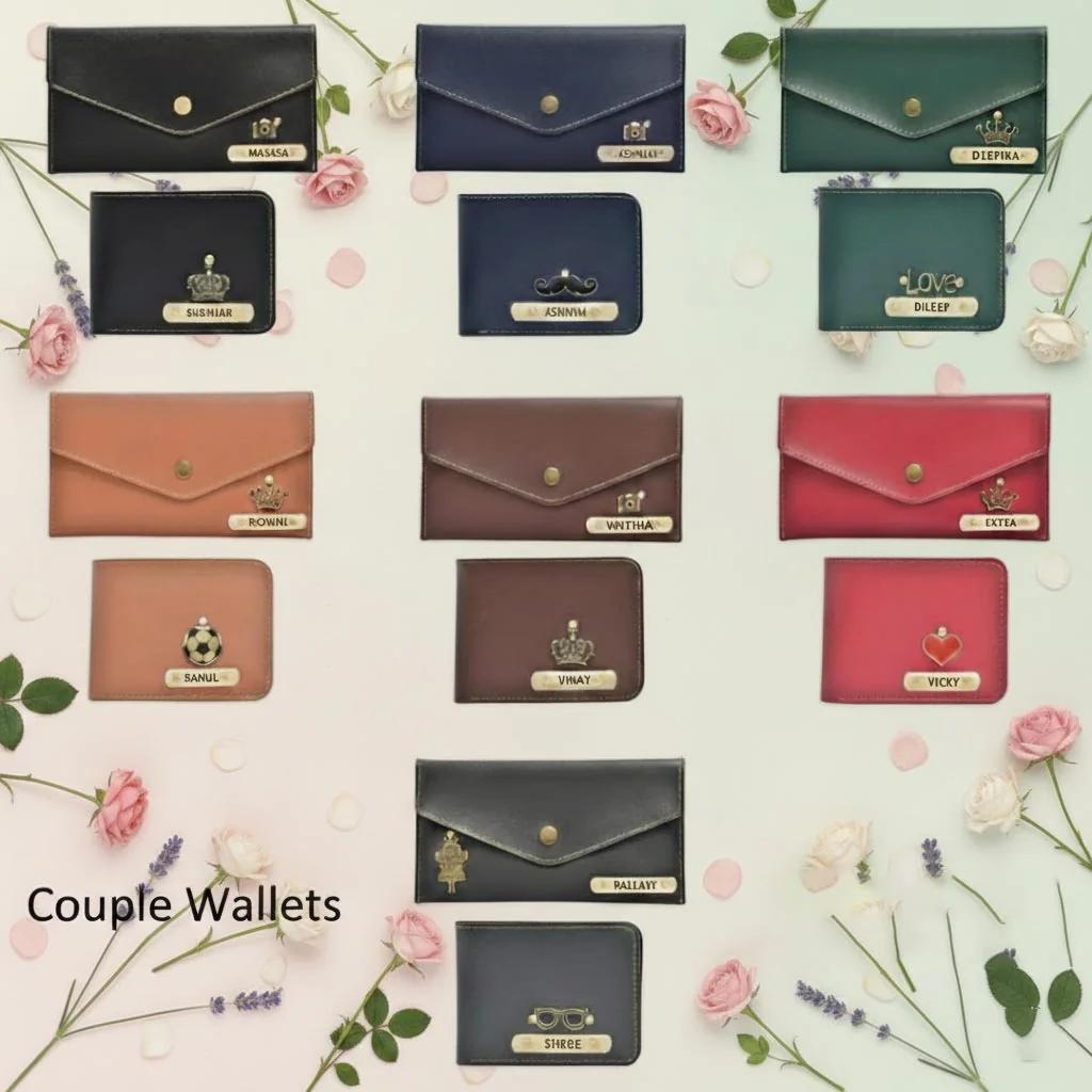 Brown His and Hers Personalized Couple Gift Set