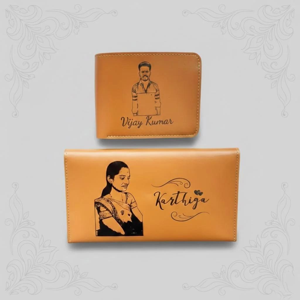 Stylish Wallet and Clutch Combo Personalized Gift
