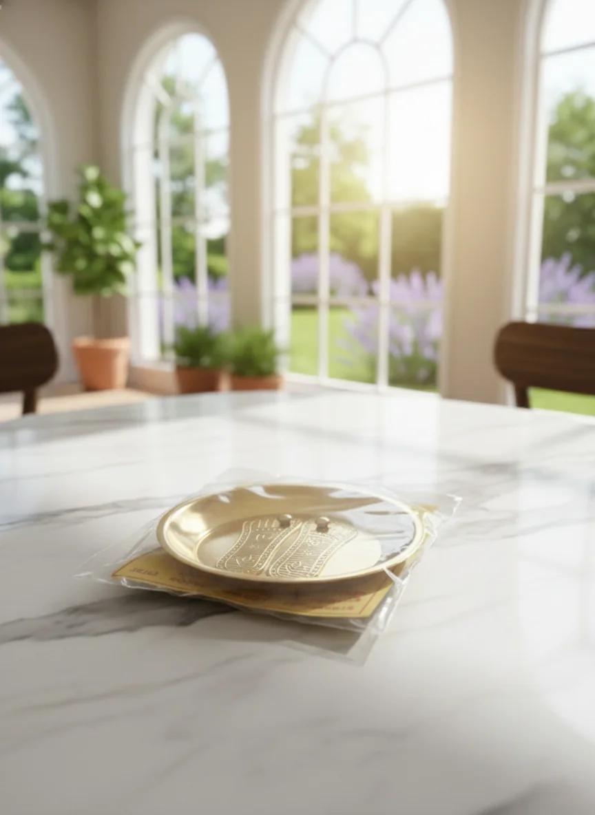 VPH Gift Store Premium Srivari Padalu Brass for Spiritual Ceremonies & Pooja