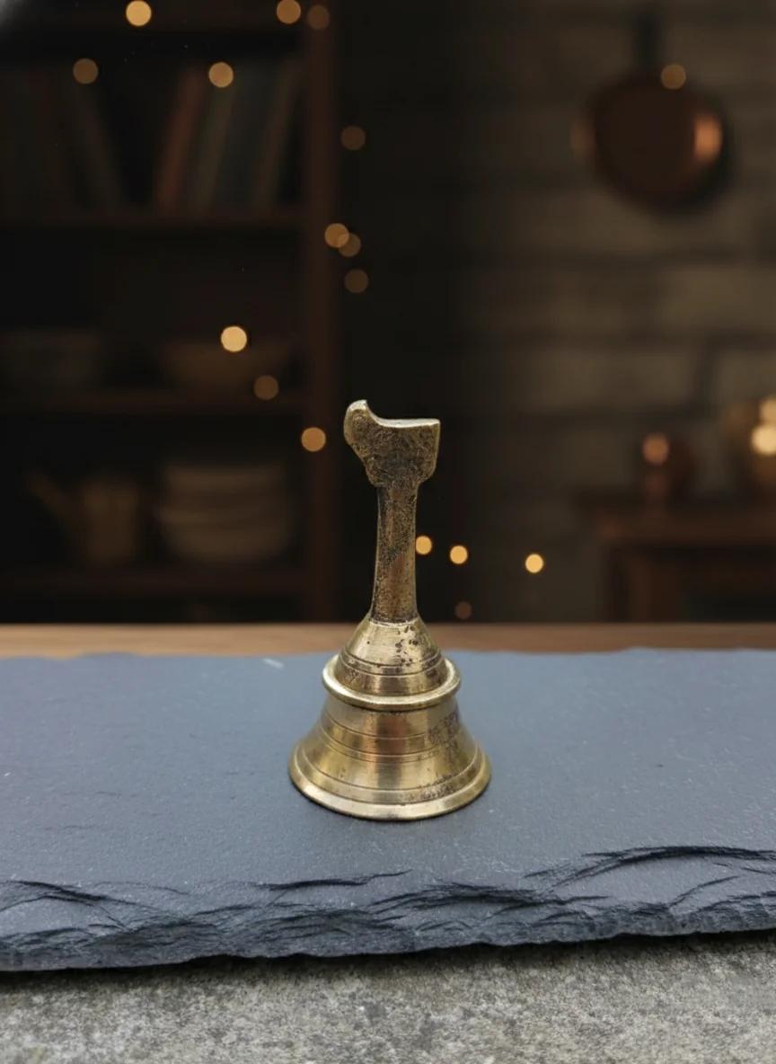 VPH Gift Store Elegant Brass Bell for Religious Ceremonies & Temple Use