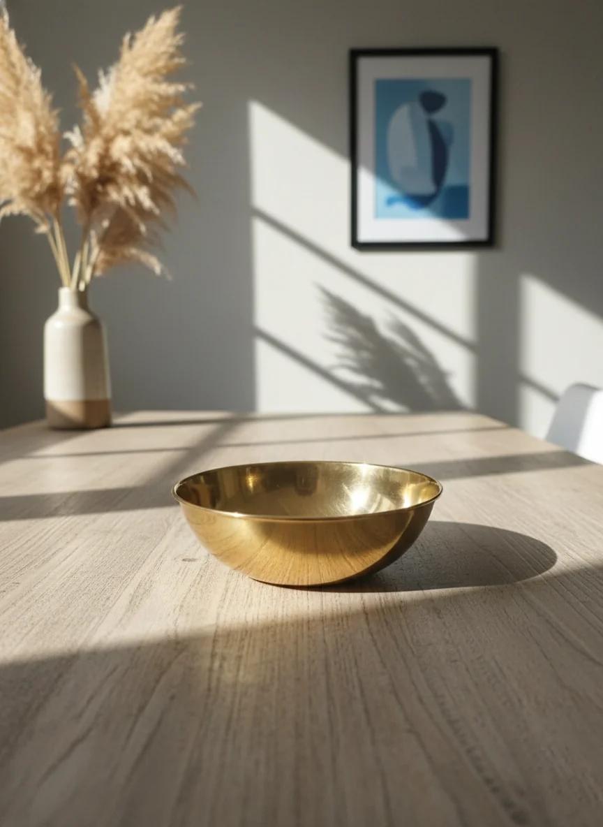 VPH Gift Store Elegant Brass Bowl for Temple Pooja & Festival Lighting