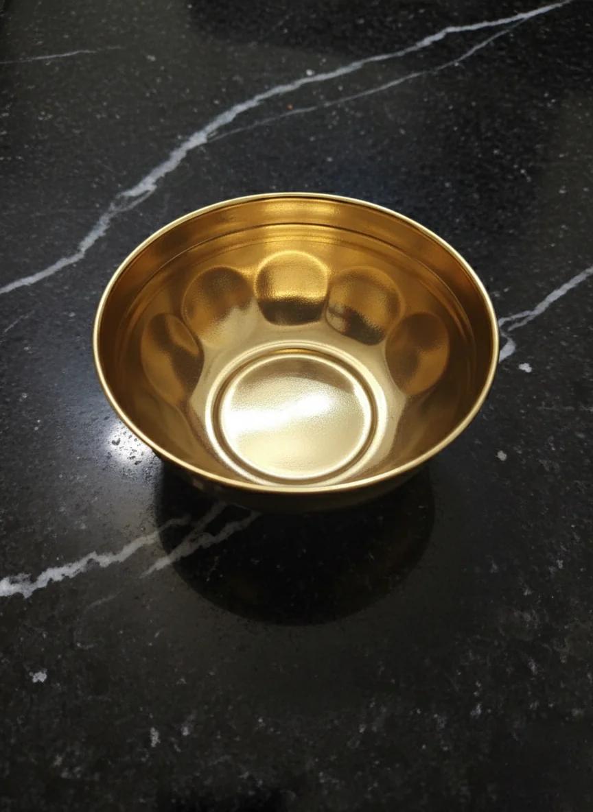 VPH Gift Store Traditional Prasadam Bowl Small for Spiritual Offerings & Rituals