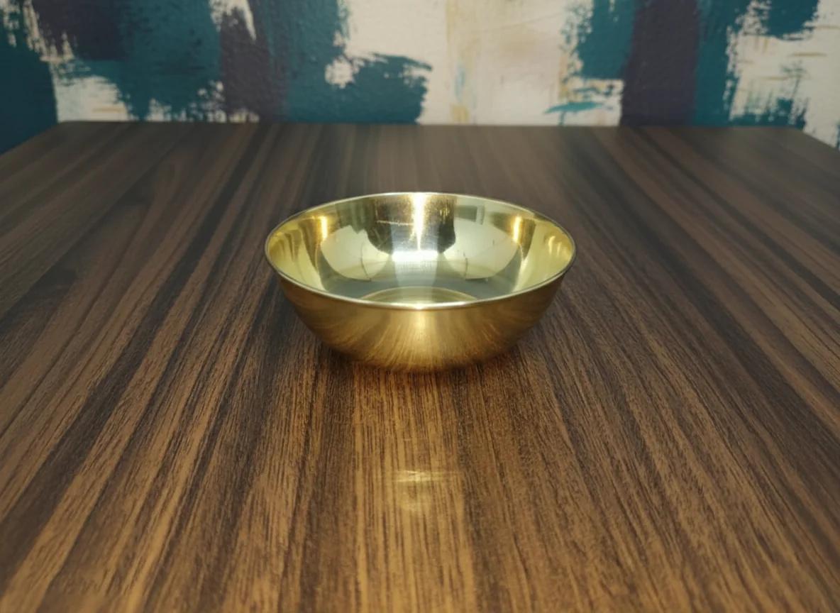 VPH Gift Store Elegant Small Prasadam Bowl for Pooja & Temple Use