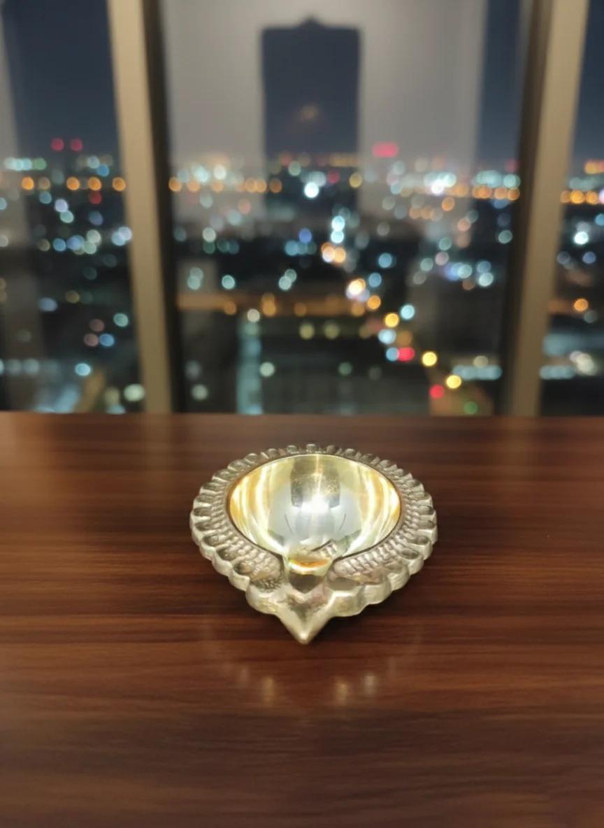 VPH Gift Store Premium Brass Kubera Deepam Small for Festival & Ritual Decorations