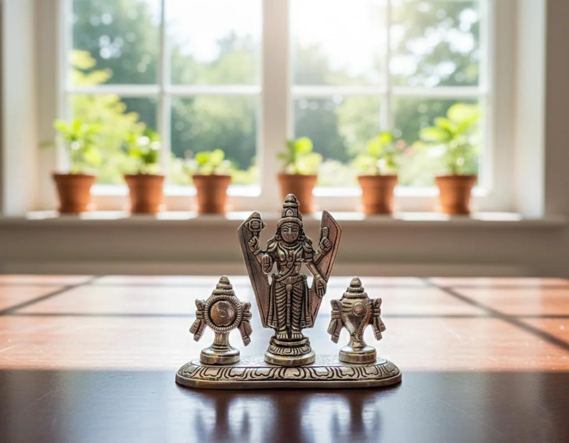 VPH Gift Store Elegant German Silver Balaji Idol for Temple & Pooja Offerings