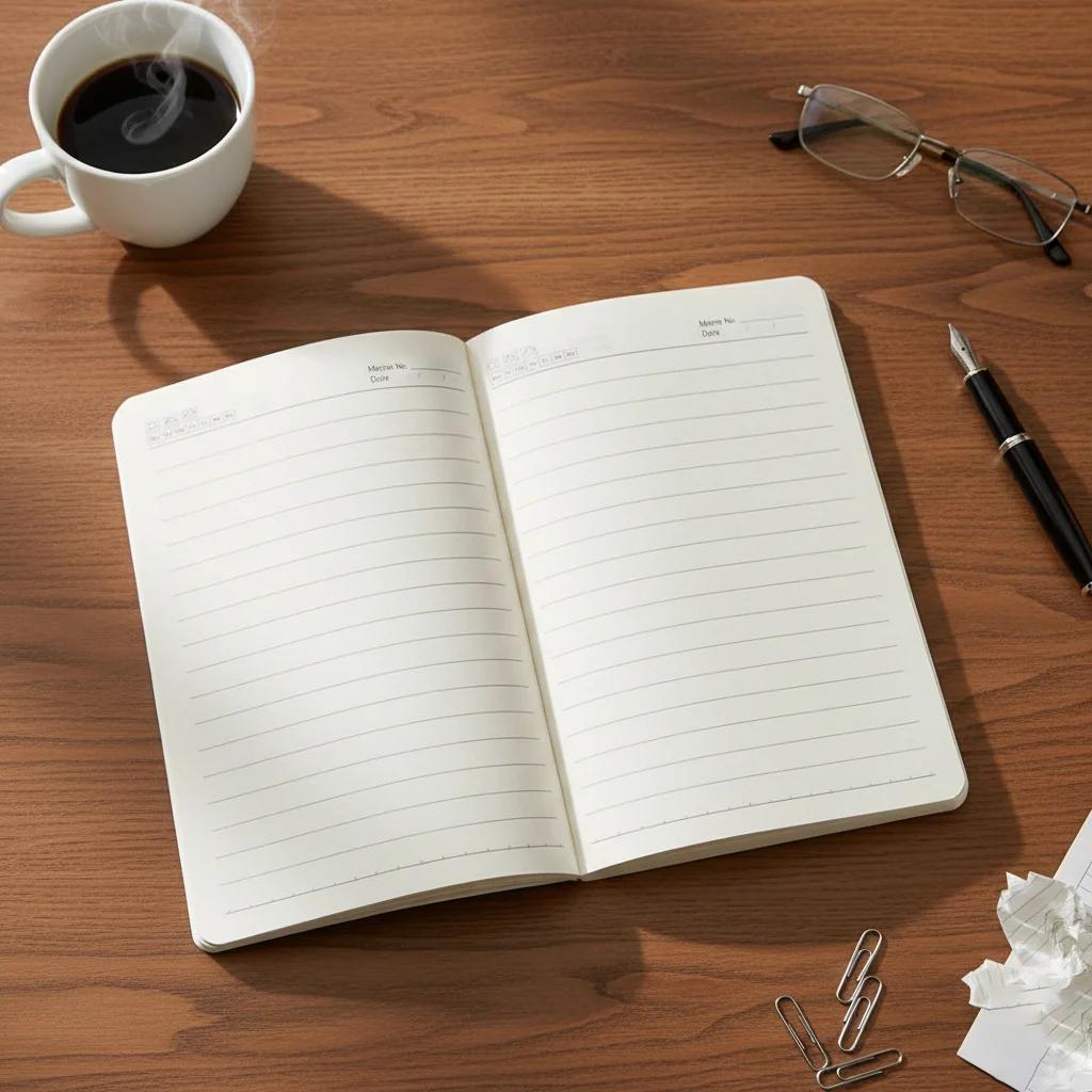 Zpics Premium Personalised Brown Leather Diary with Name and Charm