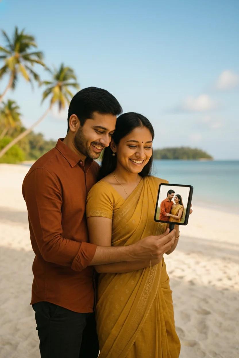 Zpics Custom Photo LED Table Lamp Romantic Gift for Couples