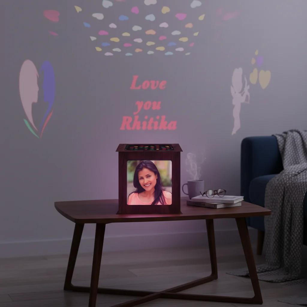 MH Decors Elegant Personalised Double-Sided Black Shadow Box for Home Display