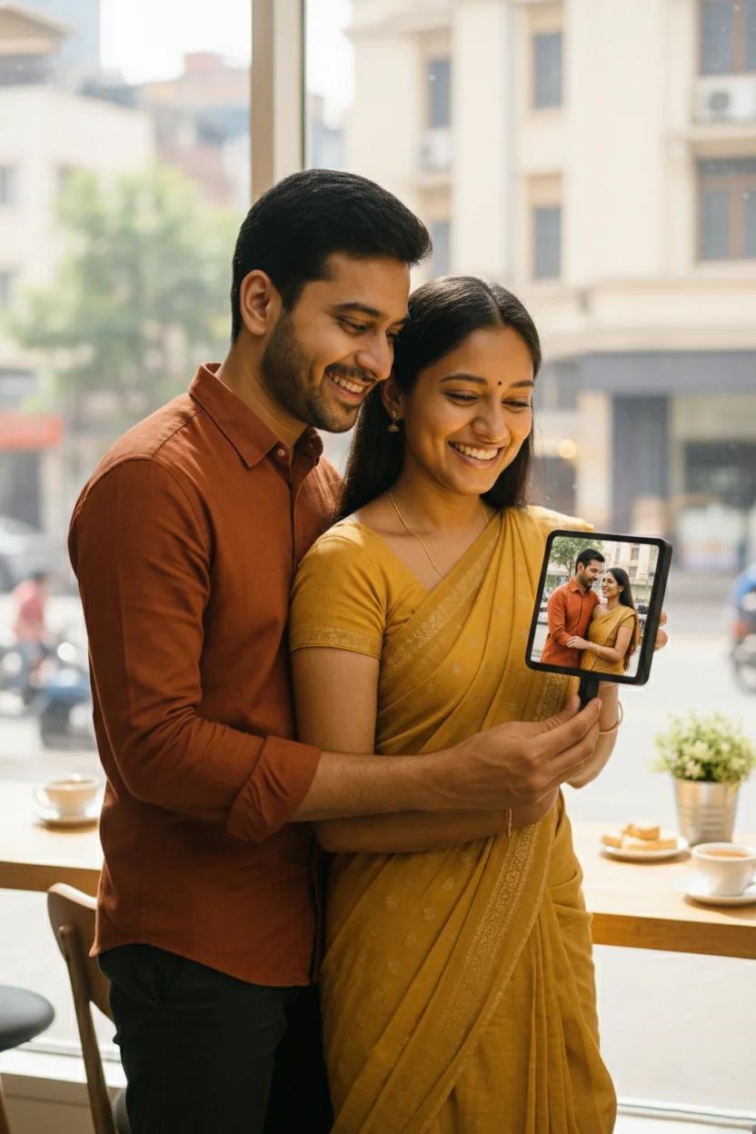 MH Decors Custom Bed Side LED Photo Lamp for Birthday Gift and Home Decor