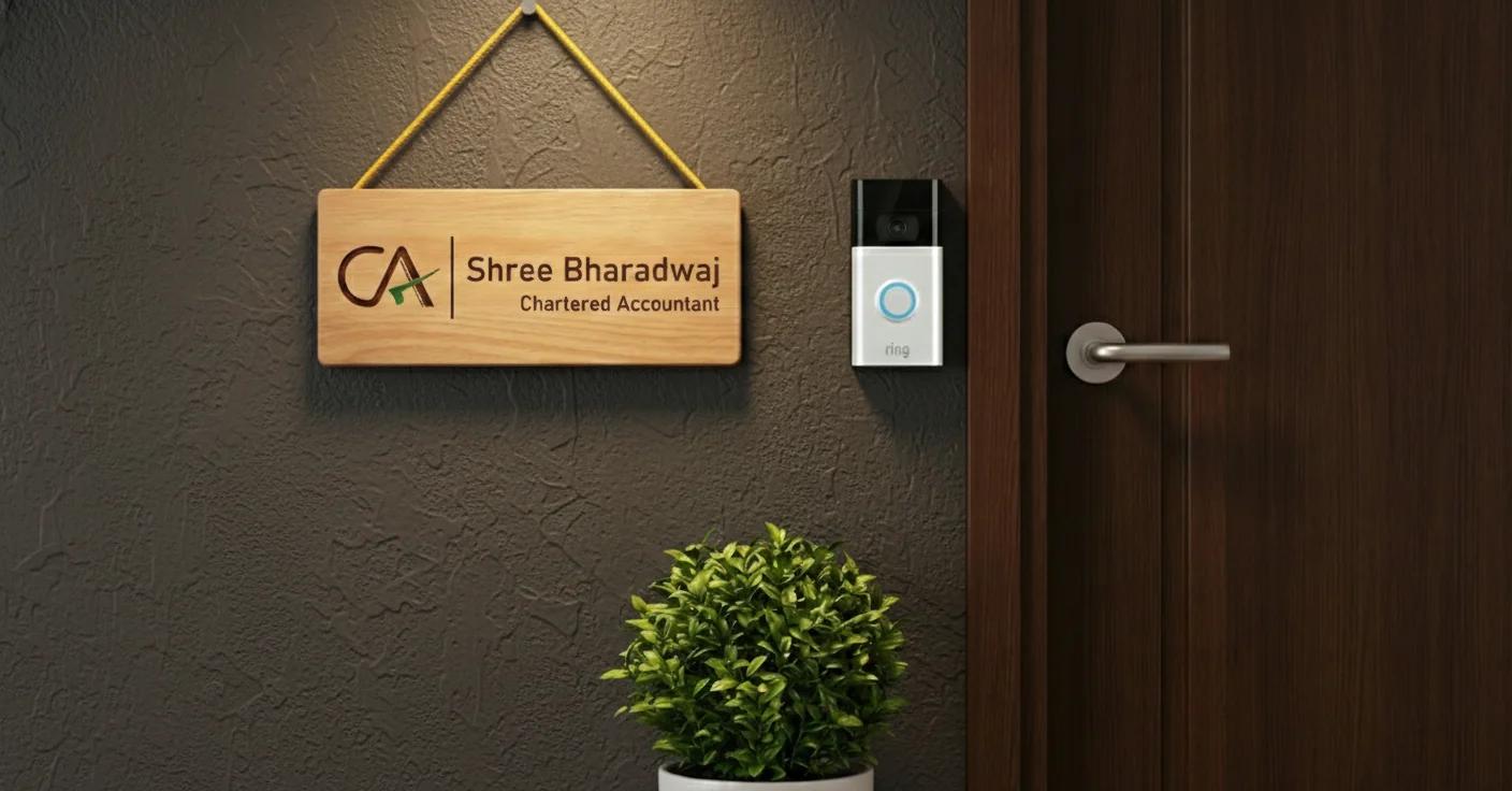 MH Decors Custom Wooden Name Plate for CA Office or Wall Decor