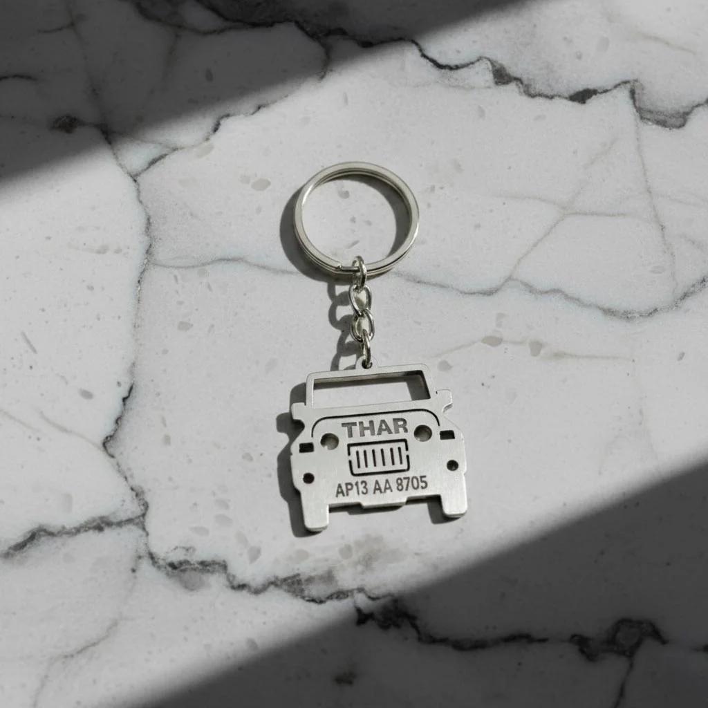 Zpics Custom Thar Keychain with Personalized Name and Unique Design
