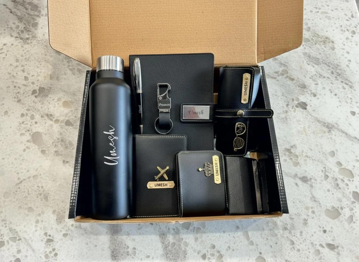 MH Decors Custom Executive Gift Set for Men with Personalized Engraving