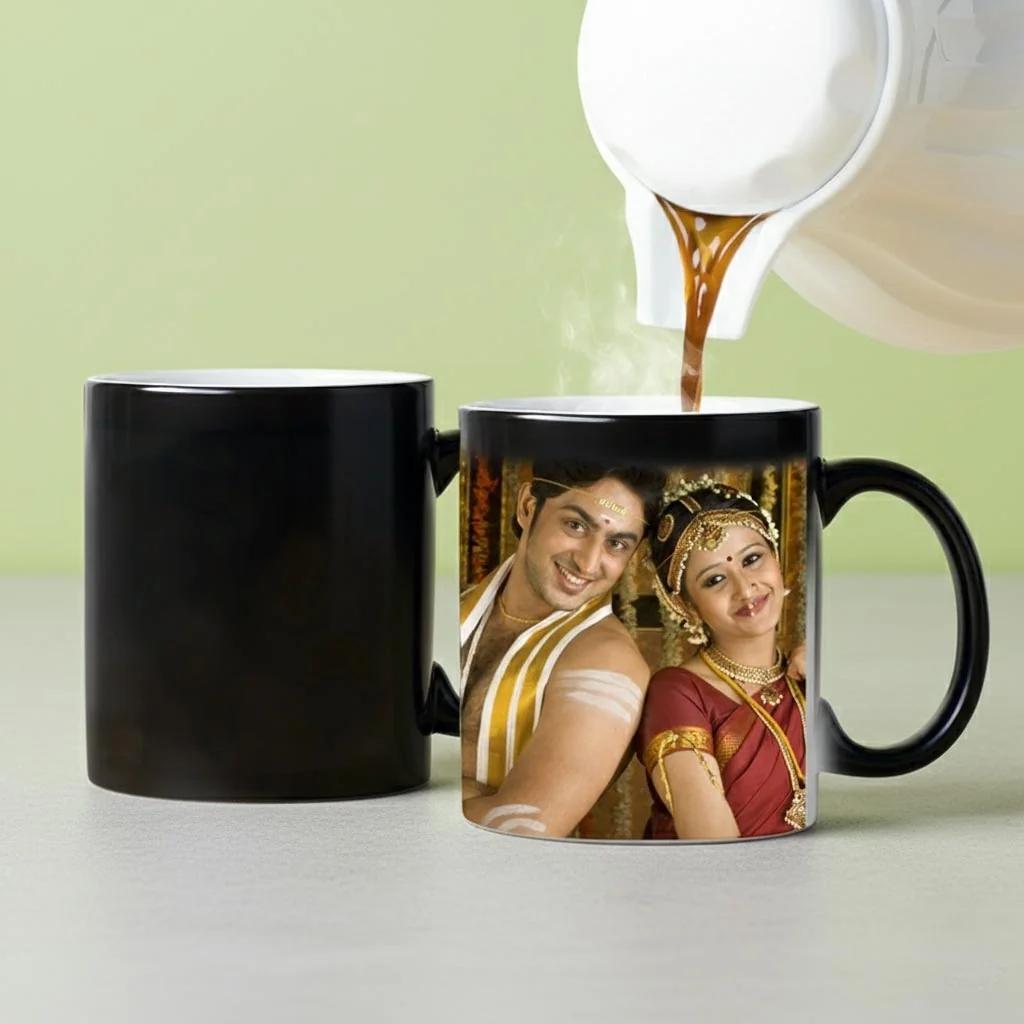 Zpics Magic Coffee Mug Black Interior Custom Photo Print Personalized Gift