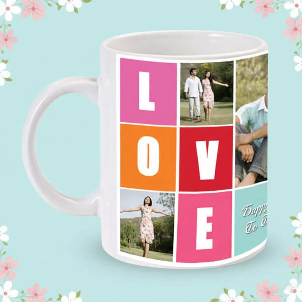 Zpics Romantic Love Mug White Coffee Mug Premium Gift Idea